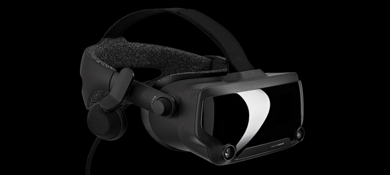 Cuffie VR per realtà virtuale isolate su sfondo nero foto – Realta