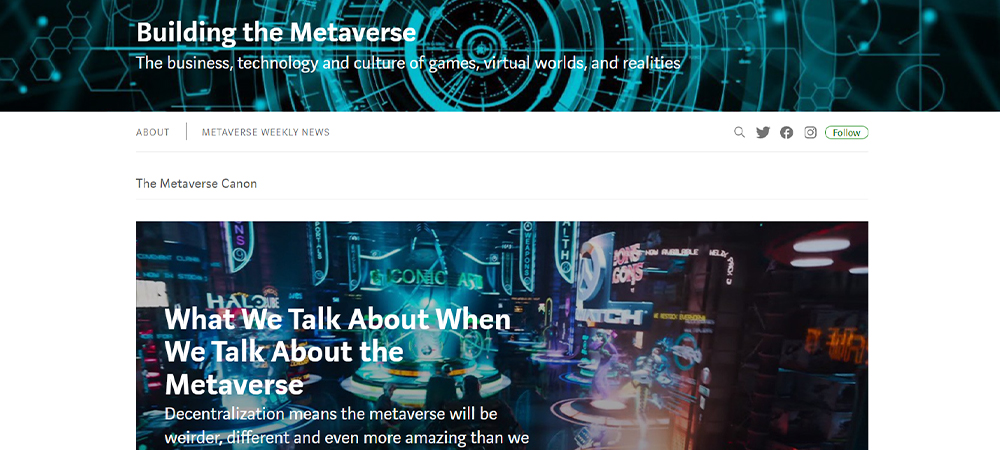 siti Web metaverse che costruiscono il metaverse