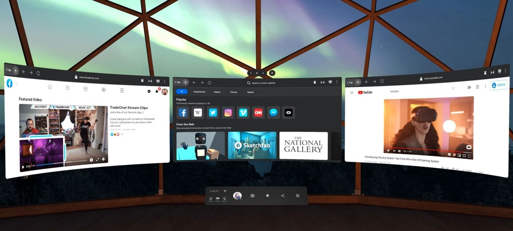 oculus quest 2 browser