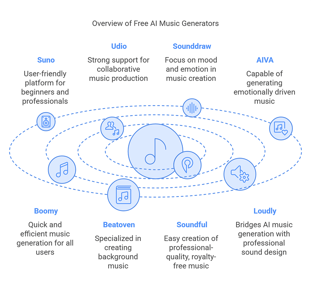 Popular Free AI Music Generation Platforms