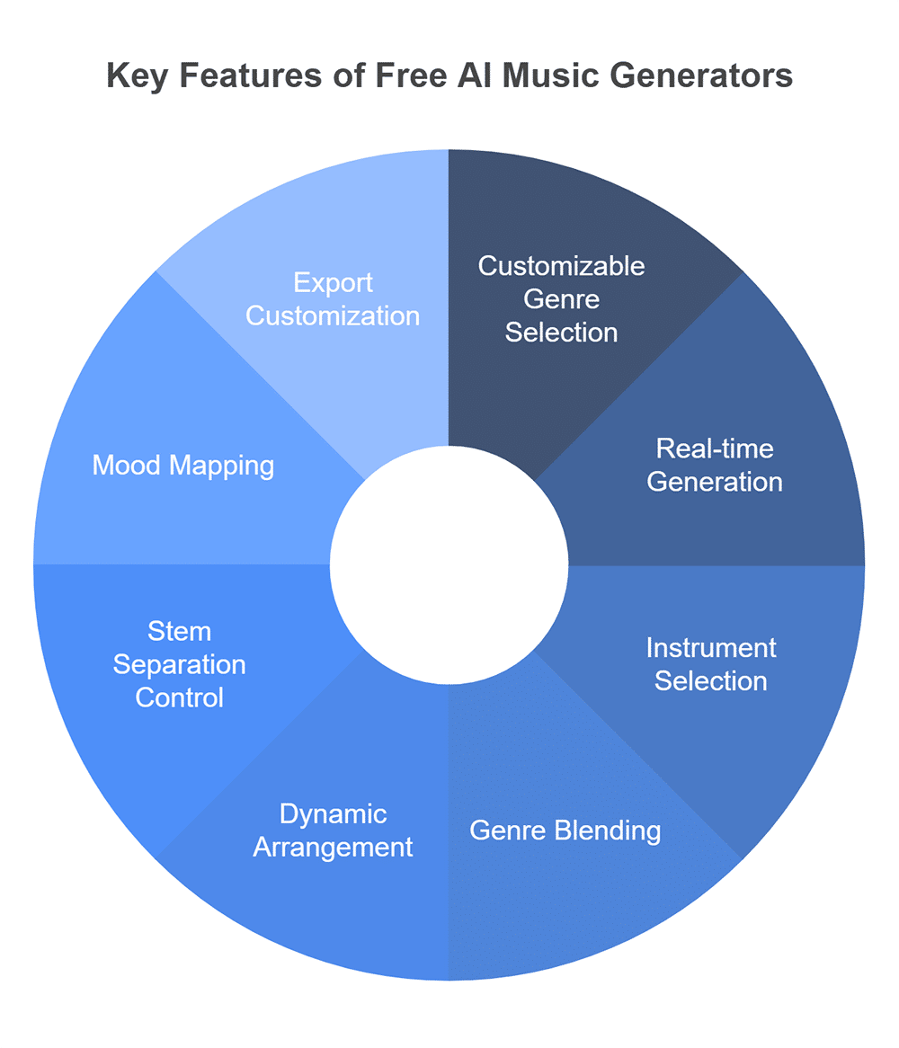 Top Features of Free AI Music Generators