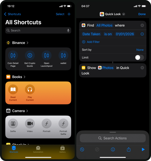 Build a Date-Based Search with Shortcuts