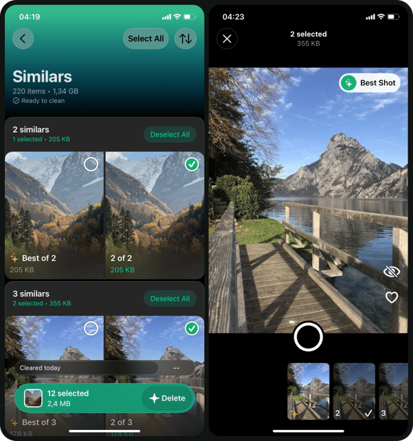 Group Similar Shots with an AI Photo Cleaner